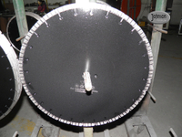 Лазерный диск 400 мм с турбосегментом для чрезвычайно острой резки армированного бетона